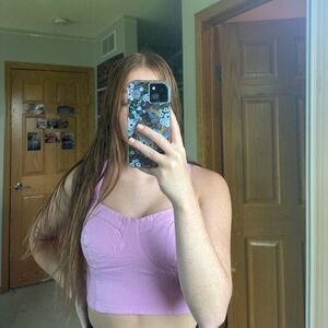 pink corset top